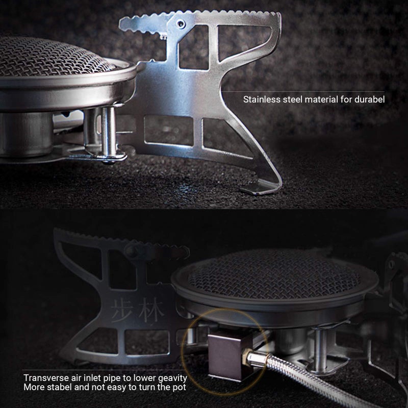 Bulin Backpacking Camping Stove, 3800 Portable Folding Lightweight Camp Gas Stove, Single Adjustable Pocket Emergency Survival Cooking Burner Kit for Outdoor, Hiking, with Carry Bag - Image 5